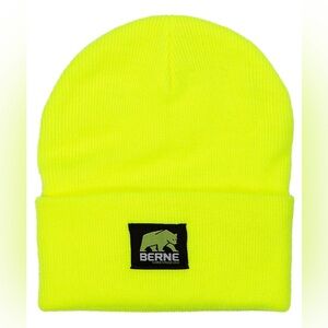 Berne Heritage Knit Cuff Beanie in Neon